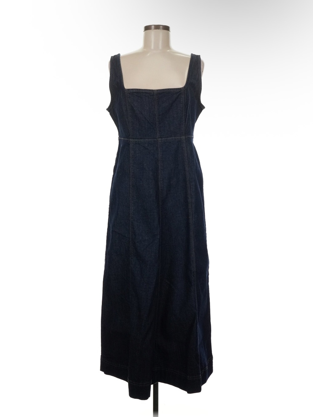 Old Navy Women's Fit & Flare Sleeveless Denim Midi Dress